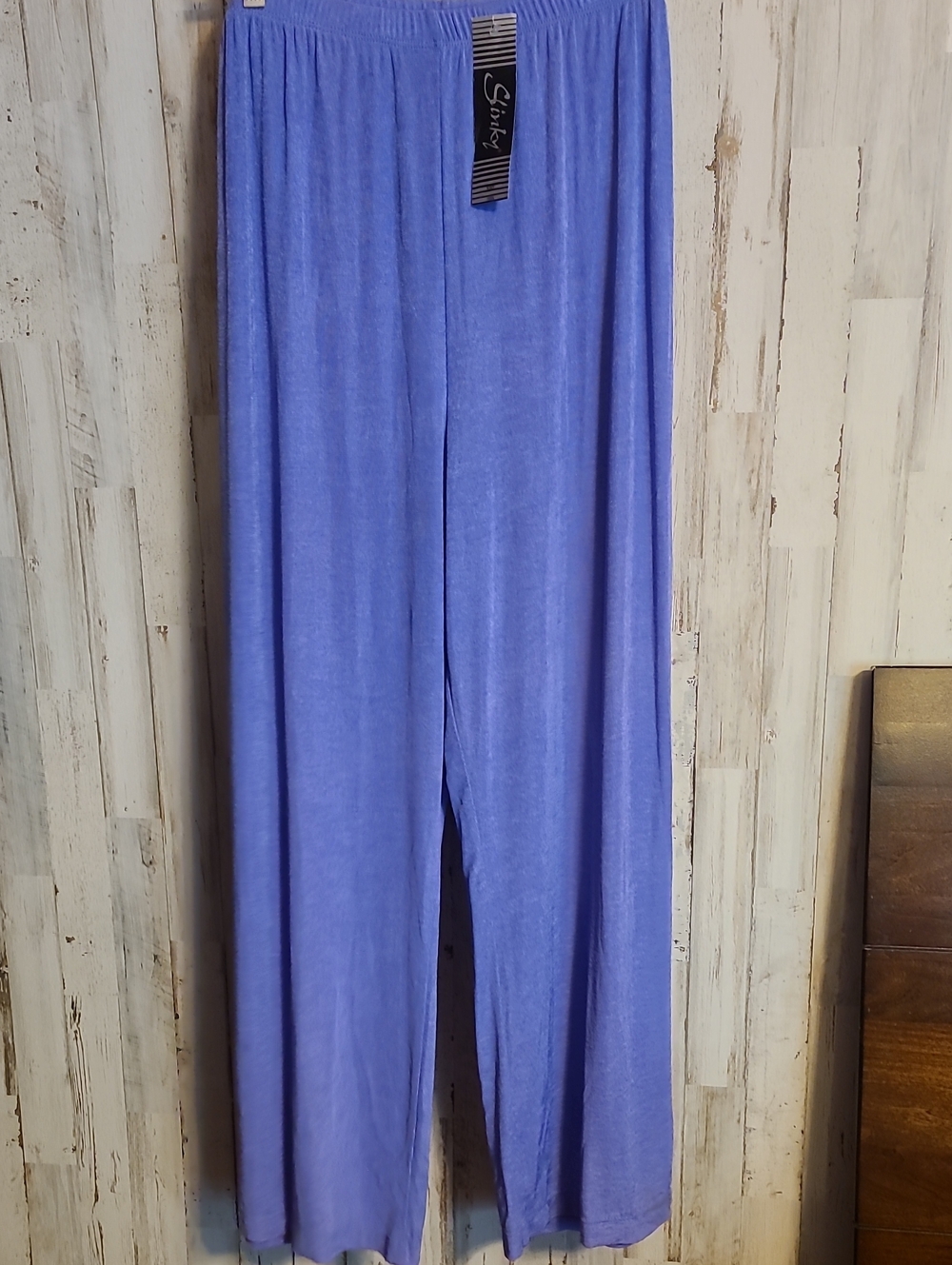 Slinky Lavender Wide-Leg Lounge Pants